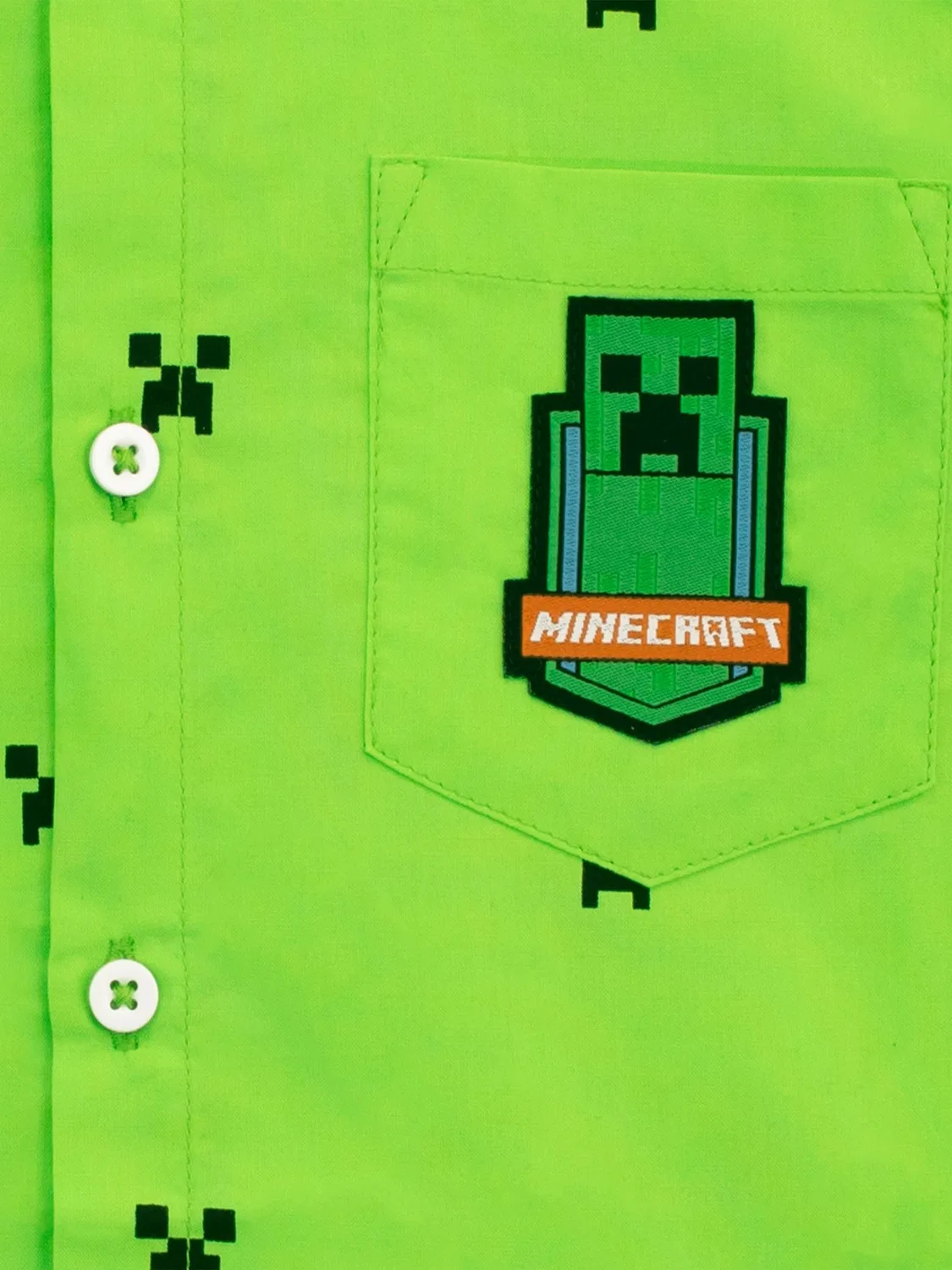 Футболка с принтом Creeper Character, зеленый — фото 2
