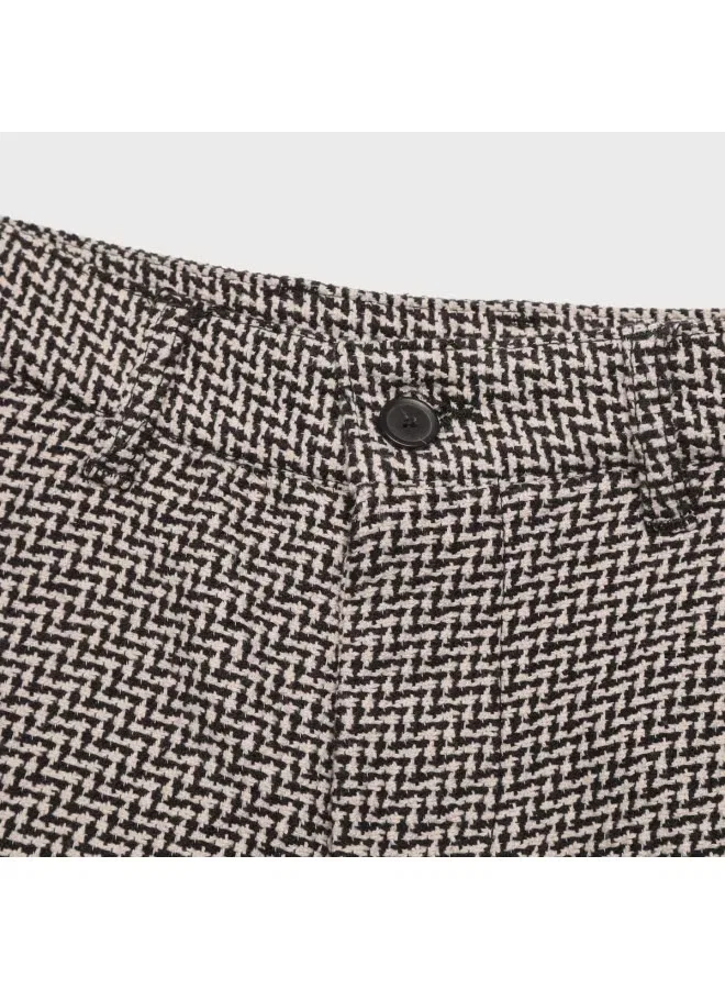 Шорты деловые прямые с вышивкой Zara, белый — фото 4