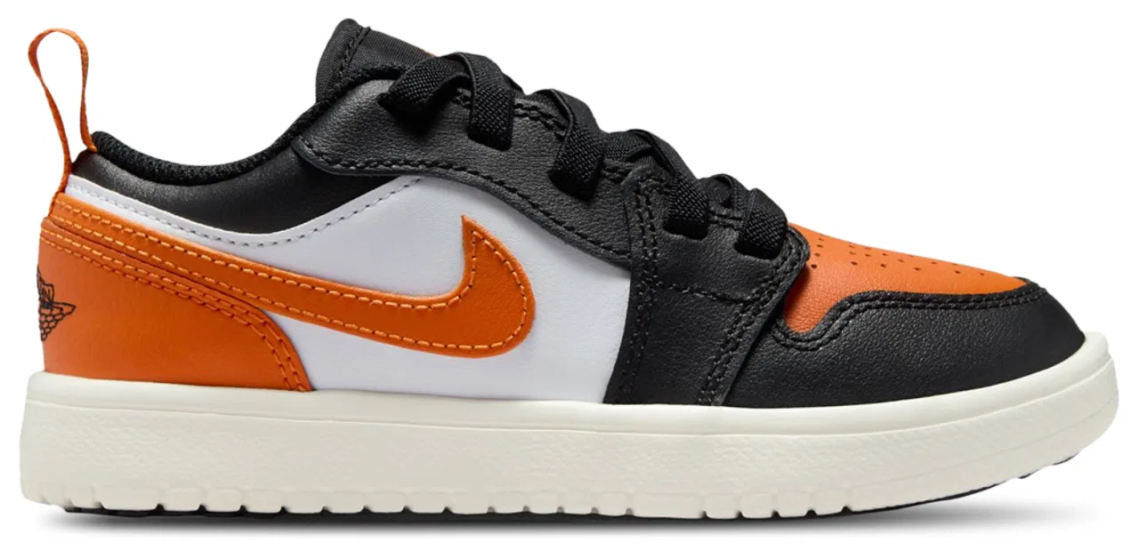 Кроссовки для мальчиков AJ 1 Low Jordan, черный/оранжевый