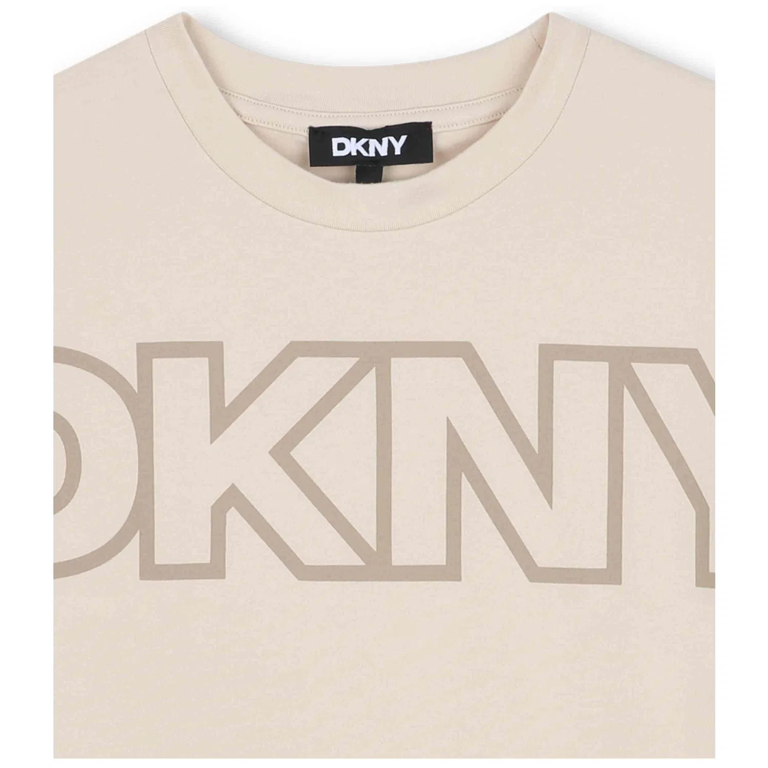 Детская футболка с коротким рукавом Dkny D62412_217, Beige — фото 3
