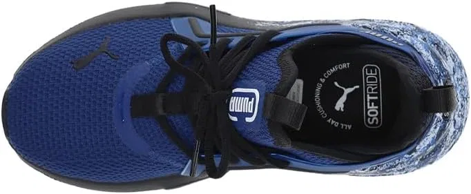 Детские кроссовки для мальчиков с шнуровкой Enzo 5 Blizzrizz PUMA, Blazing Blue/Black — фото 4