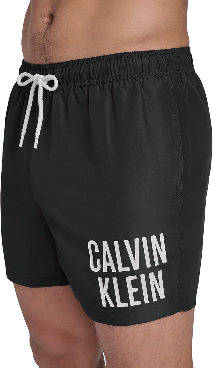 Плавательные шорты Calvin Klein Volley Quick Dry Lightweight Block Logo, черный — фото 3