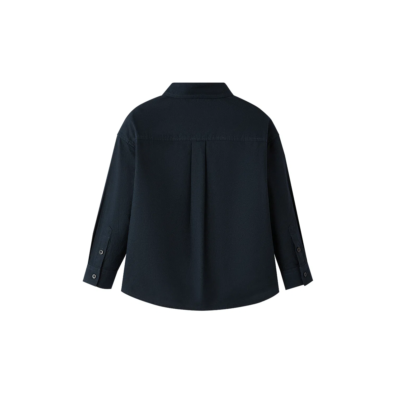 Детская рубашка из хлопка с вышивкой HLA, Navy Blue 07 — фото 3