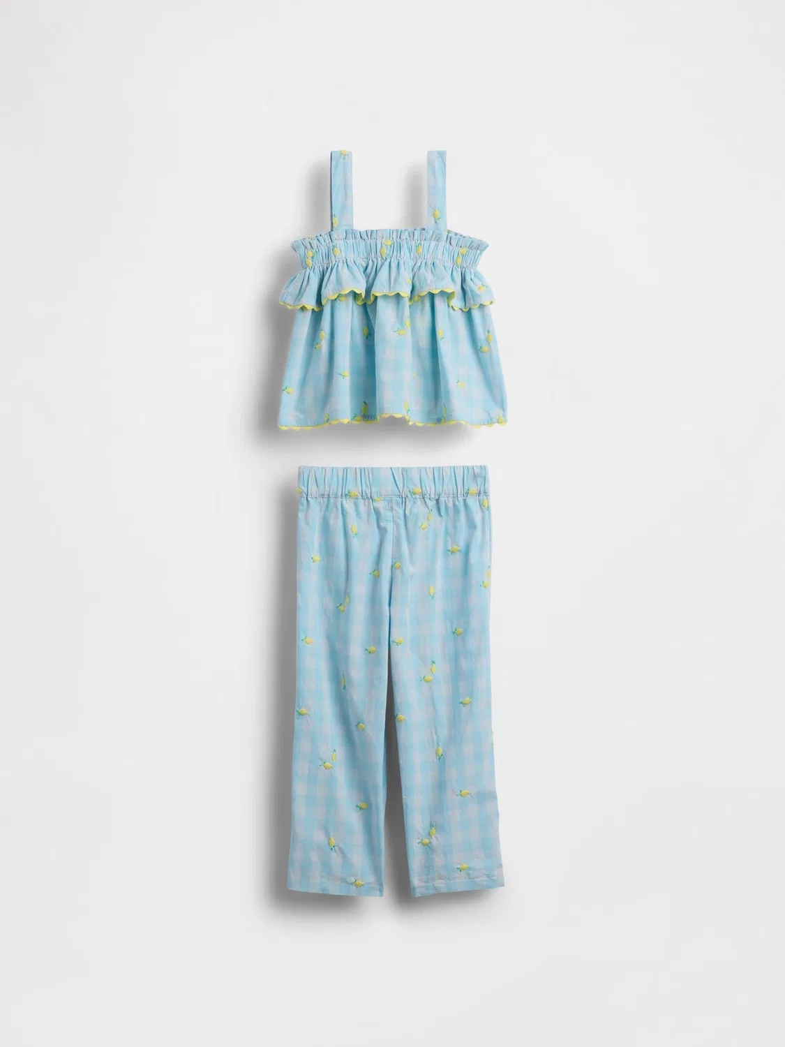 Комплект одежды Lemon Gingham Gap, голубой — фото 2