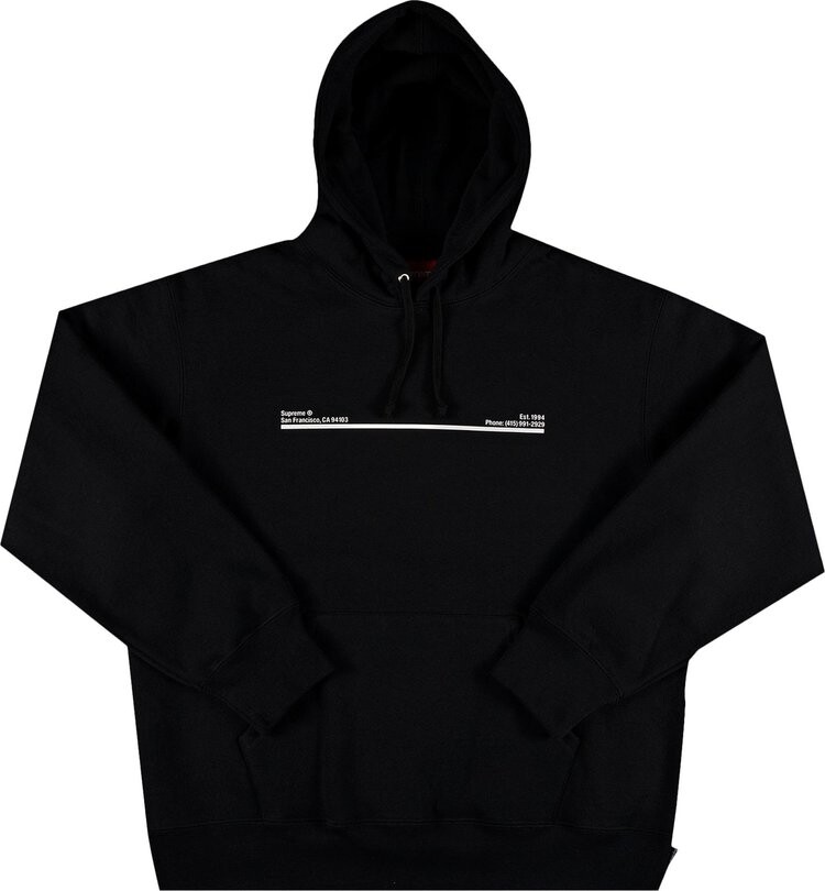 

Толстовка Supreme Shop Hooded Sweatshirt - San Francisco 'Black', черный