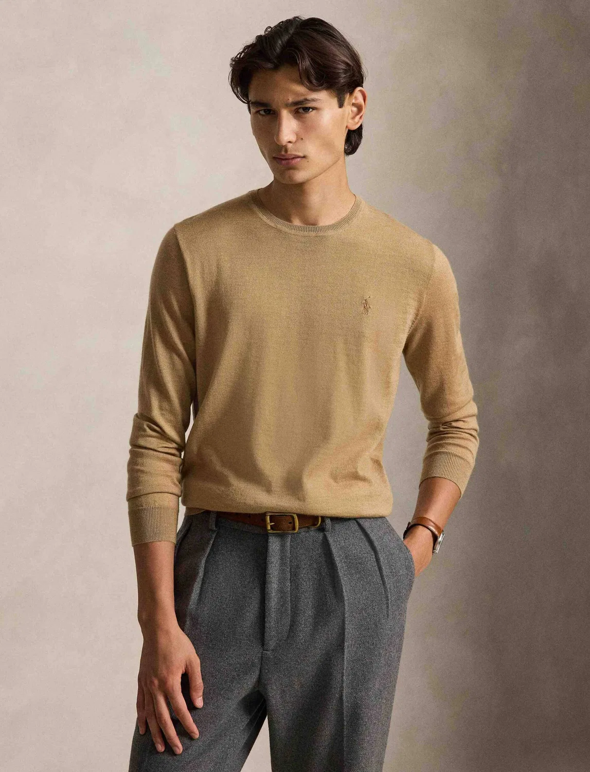 Свитер из шерсти Polo Ralph Lauren, Cammello