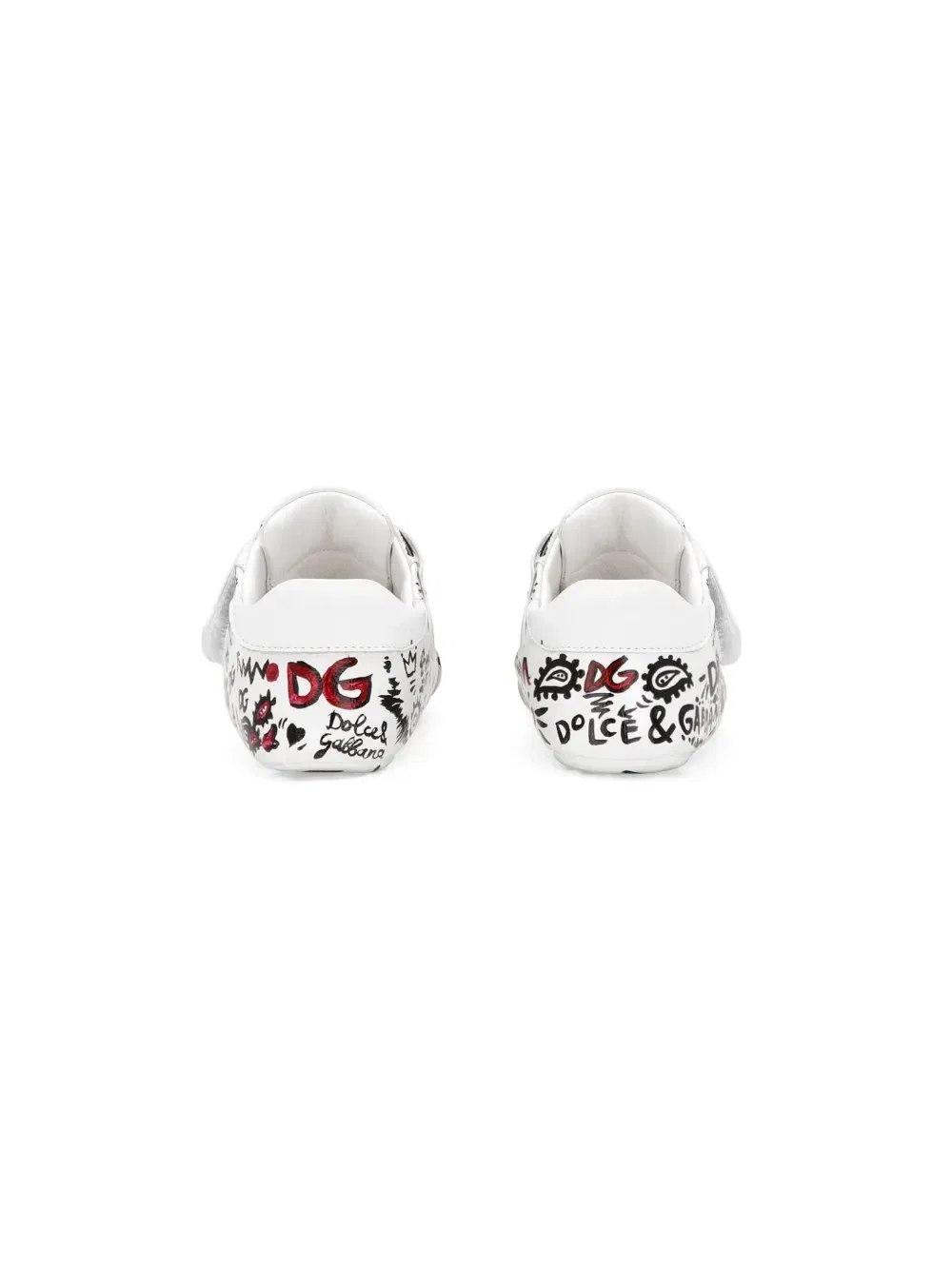 Высокие кеды с принтом Dolce & Gabbana Kids, белый — фото 3