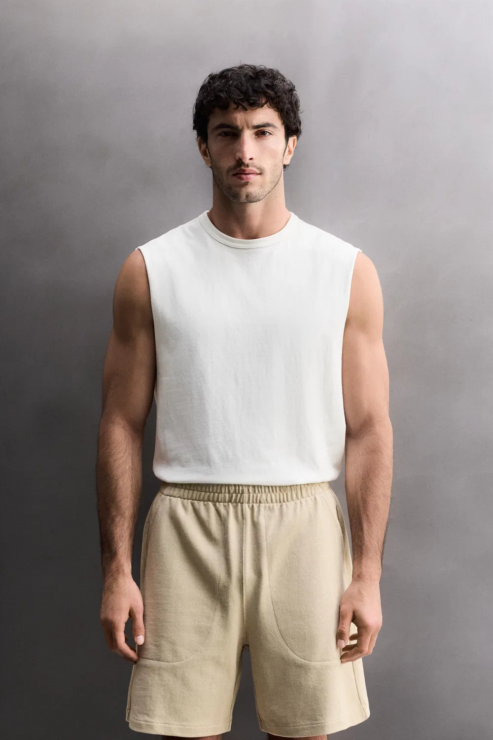 Тяжелая майка ZARA, White — фото 2