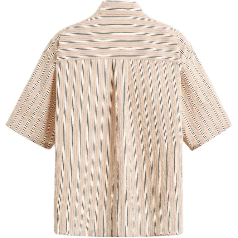 Мужская рубашка в полоску с воротником ZARA, Stripes — фото 3