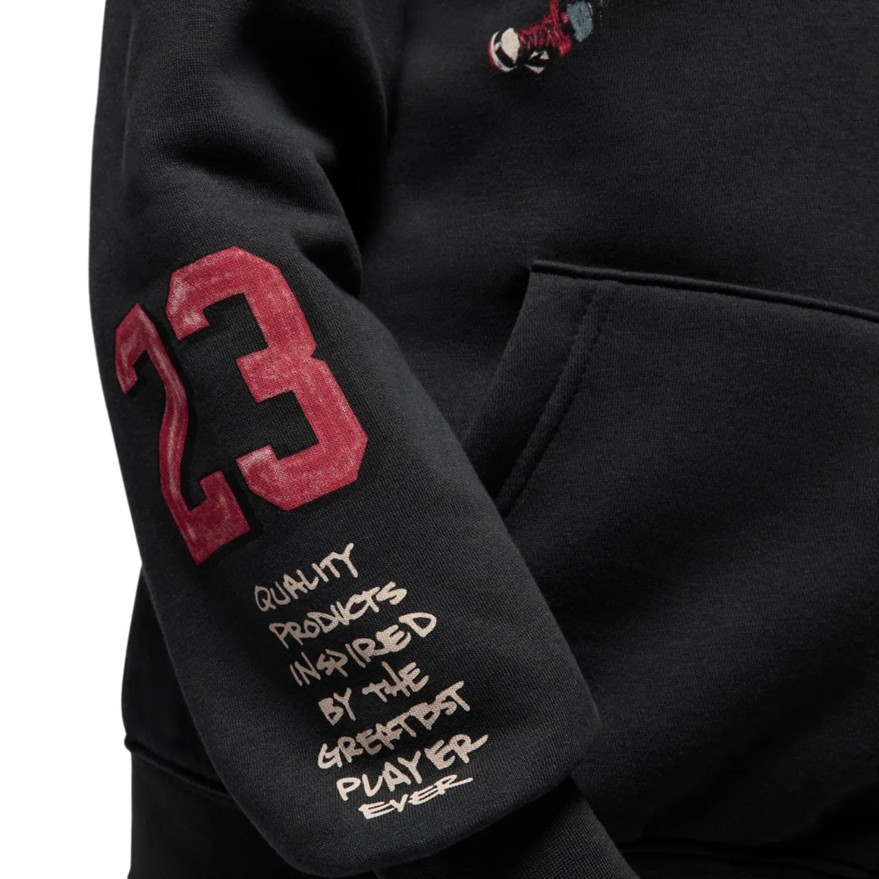 Худи для мальчиков Sketch Pullover Jordan, цвет Off Noir/Red — фото 3