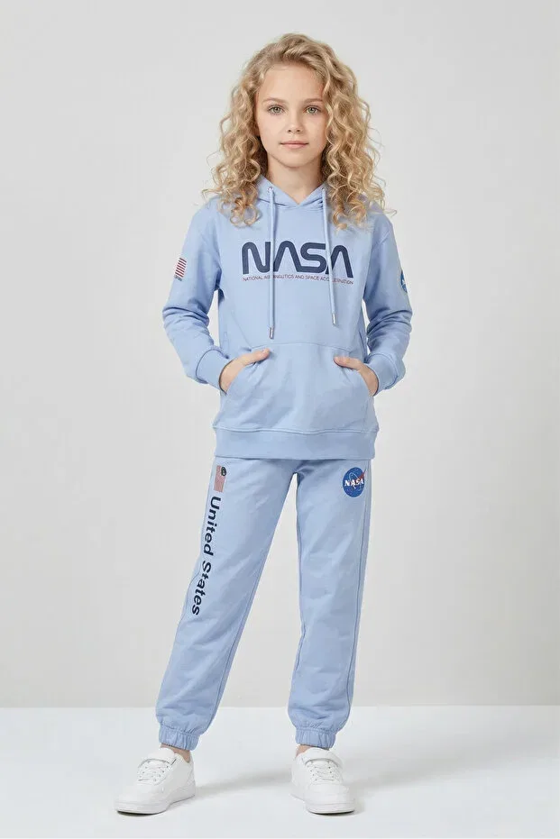 Детский спортивный костюм для мальчиков с принтом Black One, Blue — фото 4