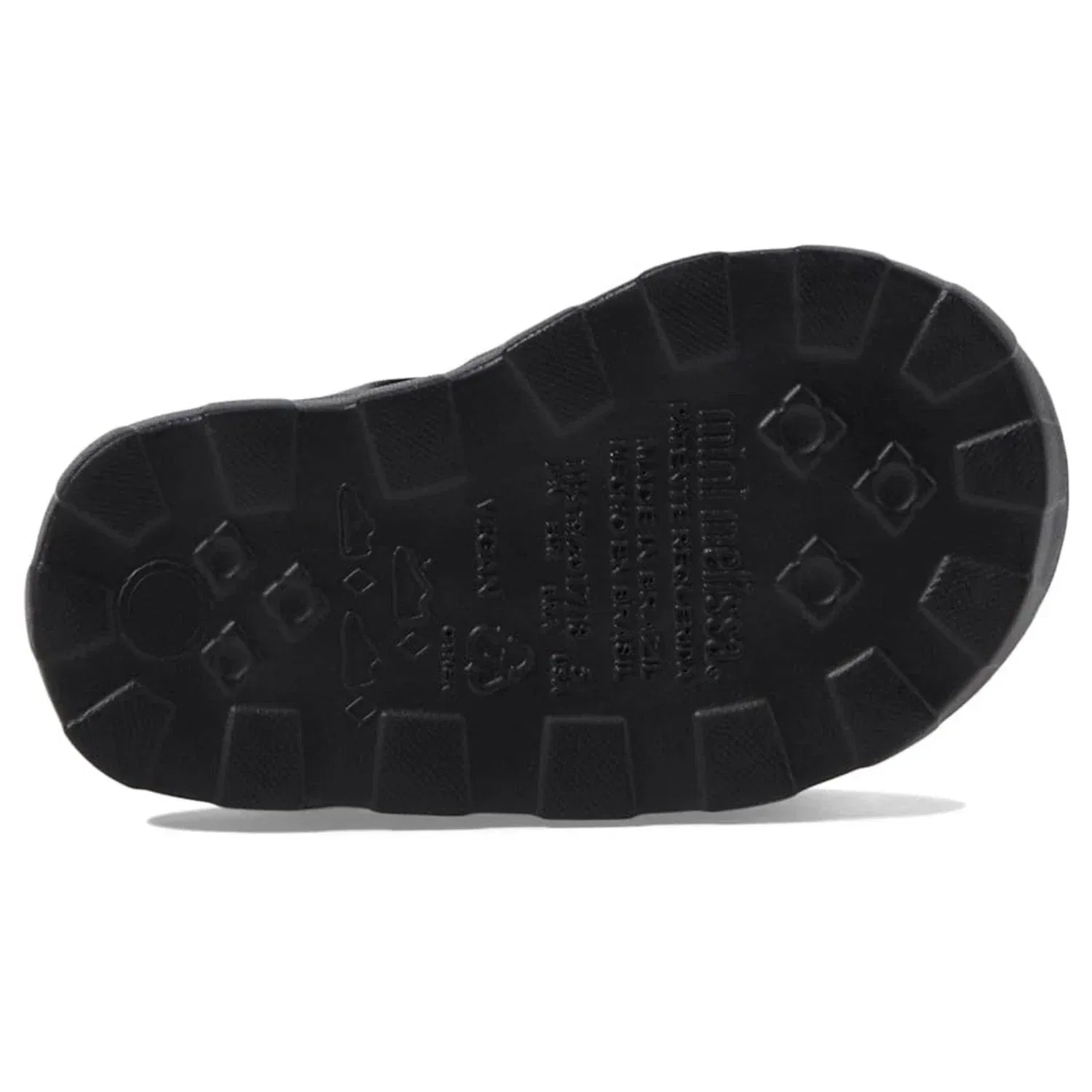 Детские сандалии для девочек с круглым носом Mini Melissa Megan BB, черный — фото 3