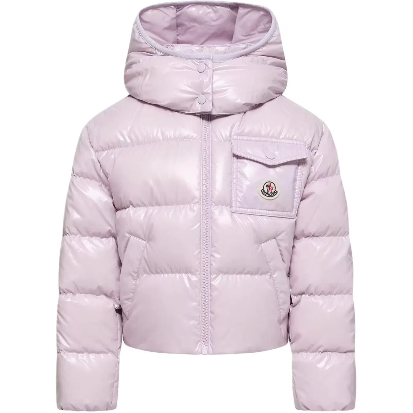 Детская куртка пуховая с принтом Andro 26ss Moncler, Light Purple
