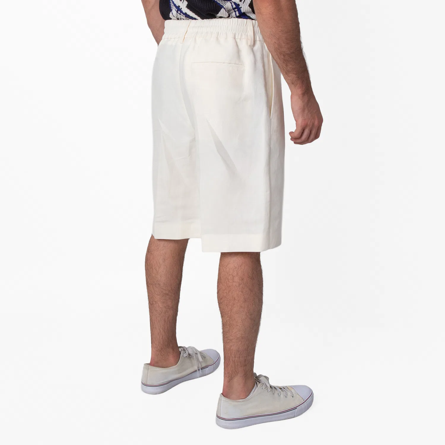 Шорты из канваса Canvas Tailored Shorts Burberry, Pearl — фото 2