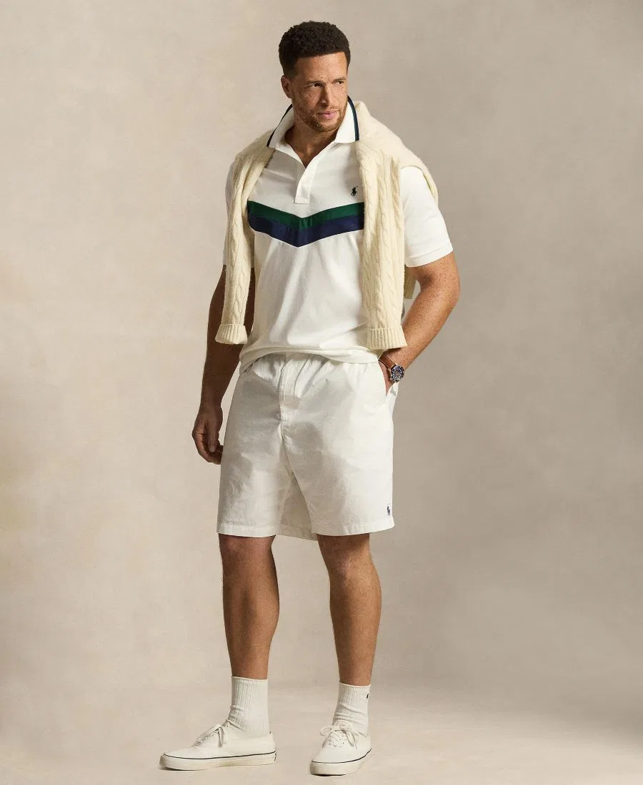 Футболка-поло с коротким рукавом, классический крой Polo Ralph Lauren, White — фото 2
