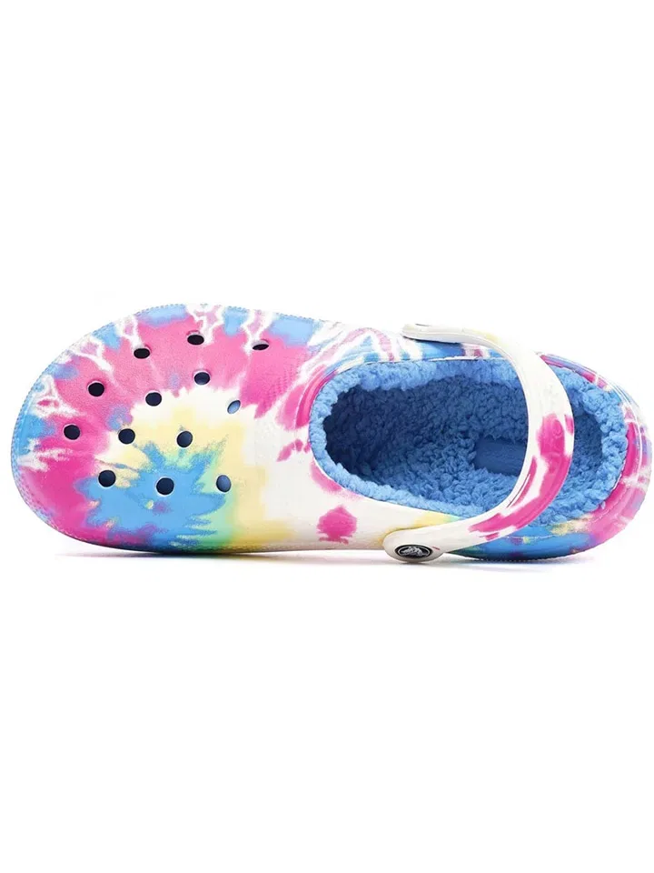 Шлепанцы для купания с принтом Crocs, разноцветный — фото 3