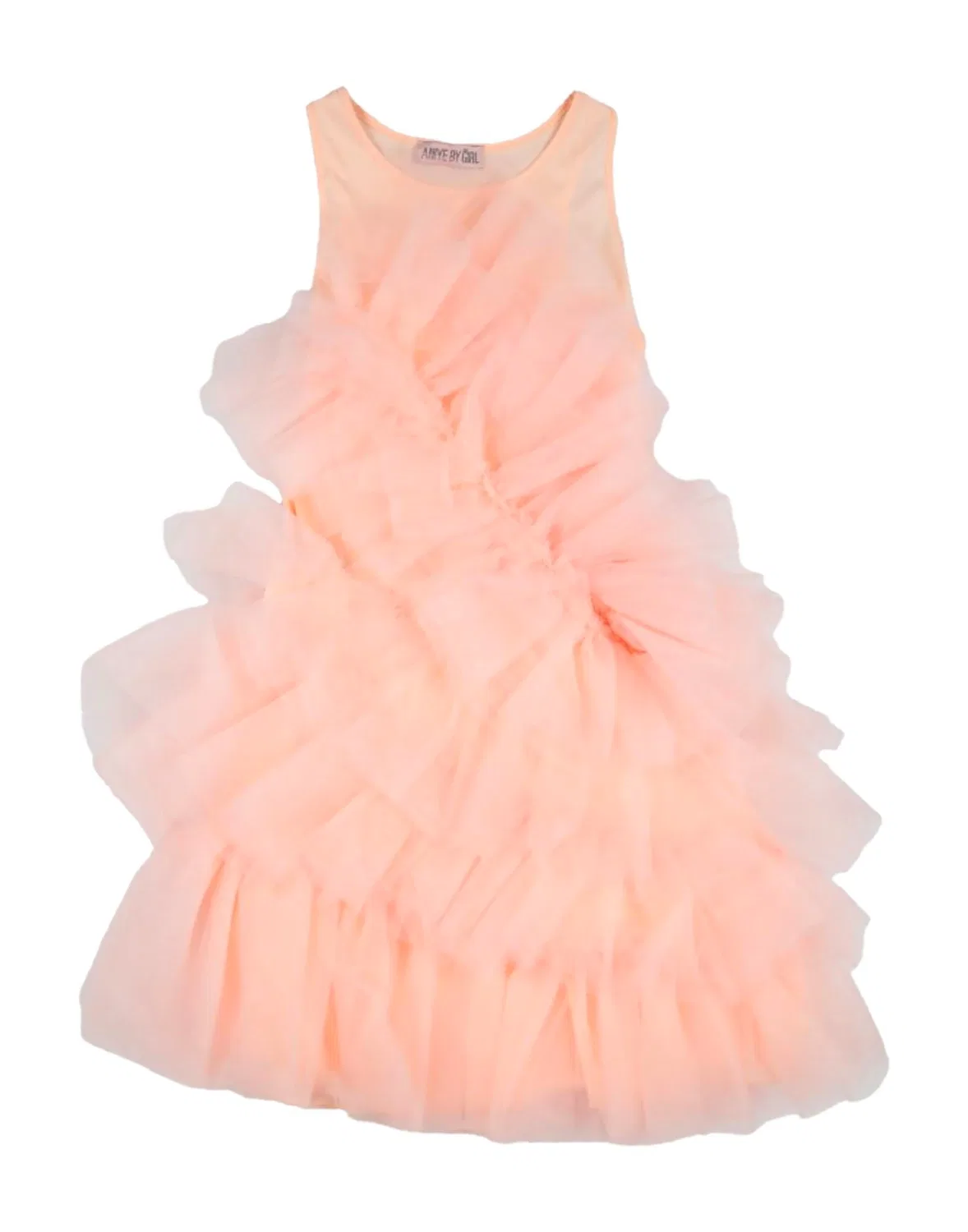 Детское платье для девочек из фатина с логотипом Aniye By, Light Pink
