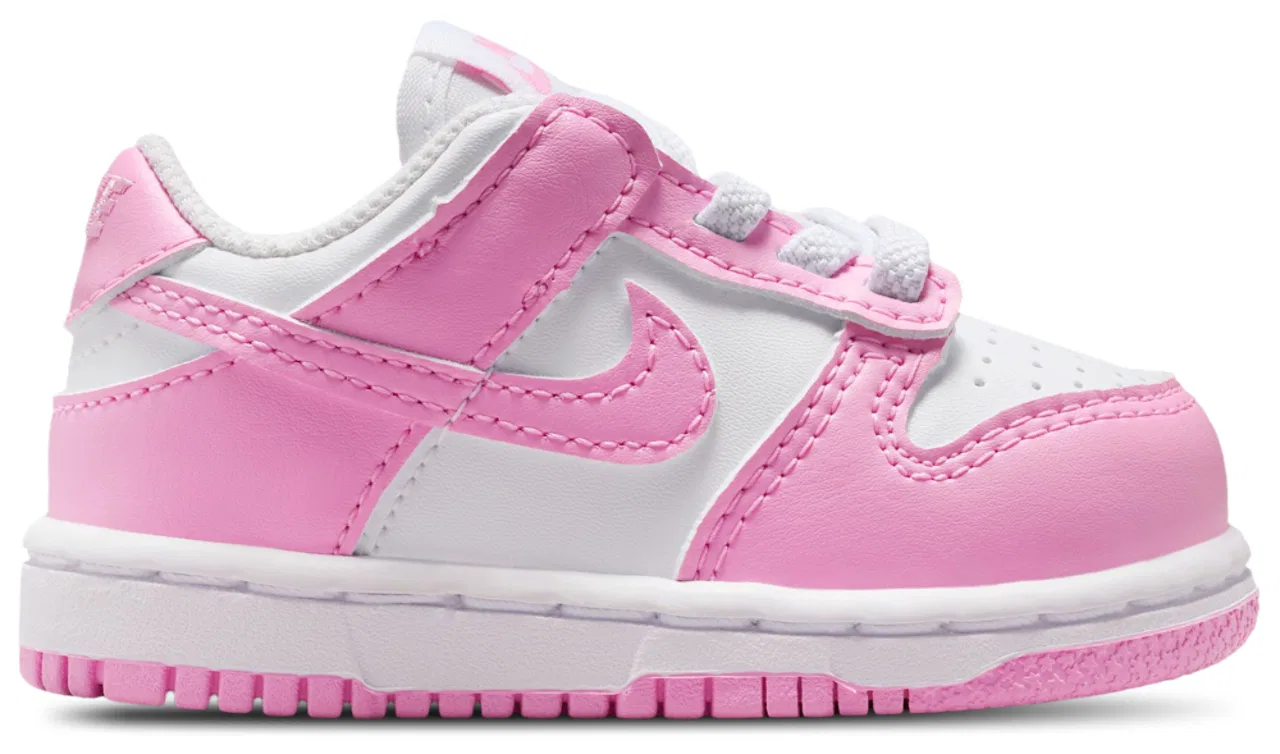 Кроссовки для девочек Dunk Low N Nike, цвет Pink Rise/White