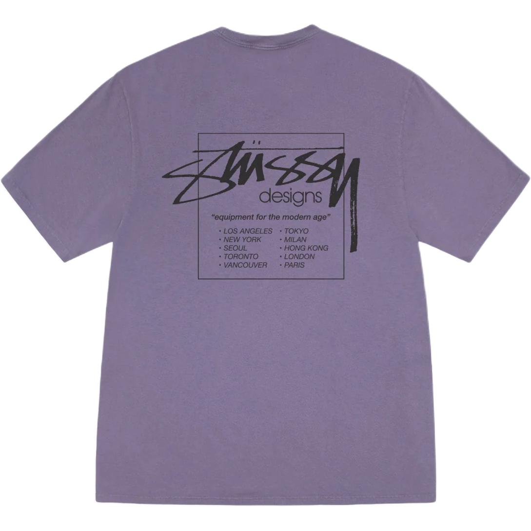 

Футболка Modern Age с пигментной окраской Stussy, фиолетовый