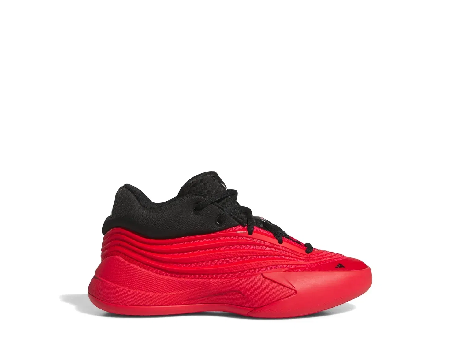 Кроссовки баскетбольные Dame X, adidas, Black/Red — фото 2