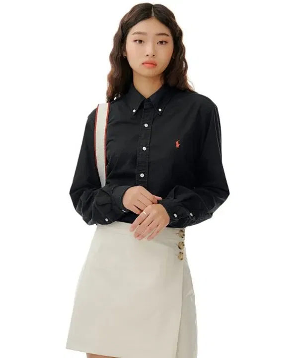 Оксфордская рубашка Custom Fit, Polo Ralph Lauren, черный — фото 3
