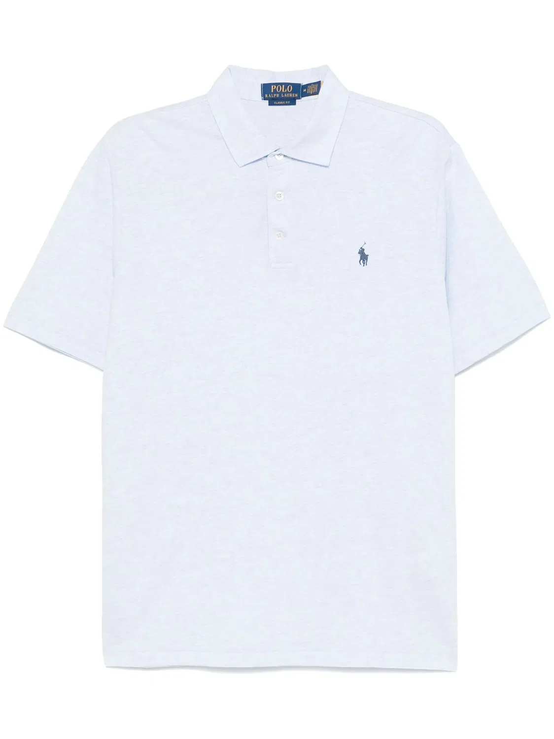 Polo Ralph Lauren Рубашка-поло из хлопка и льна, синий