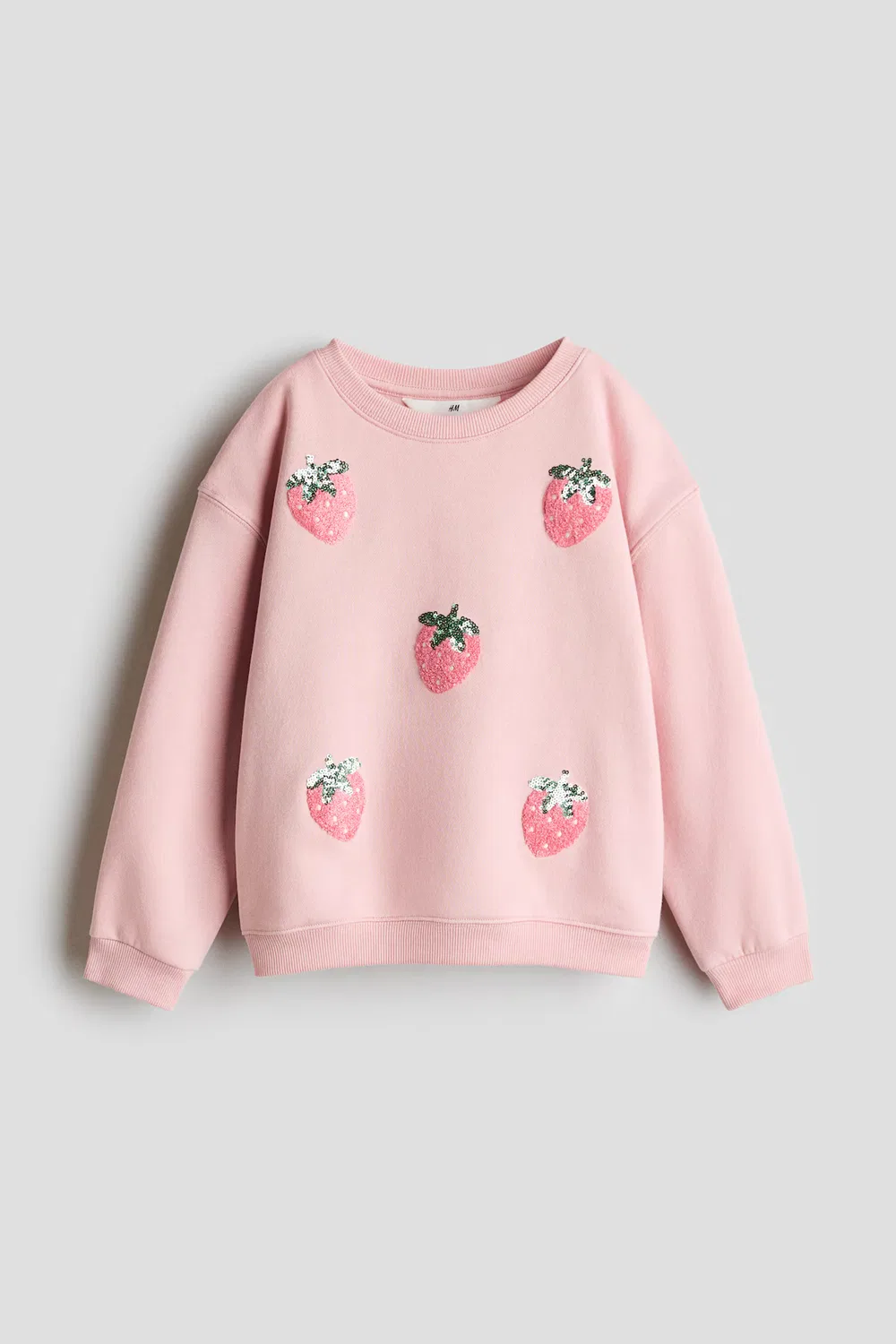 Толстовка с декоративным рисунком H&M, Hellrosa/Erdbeeren