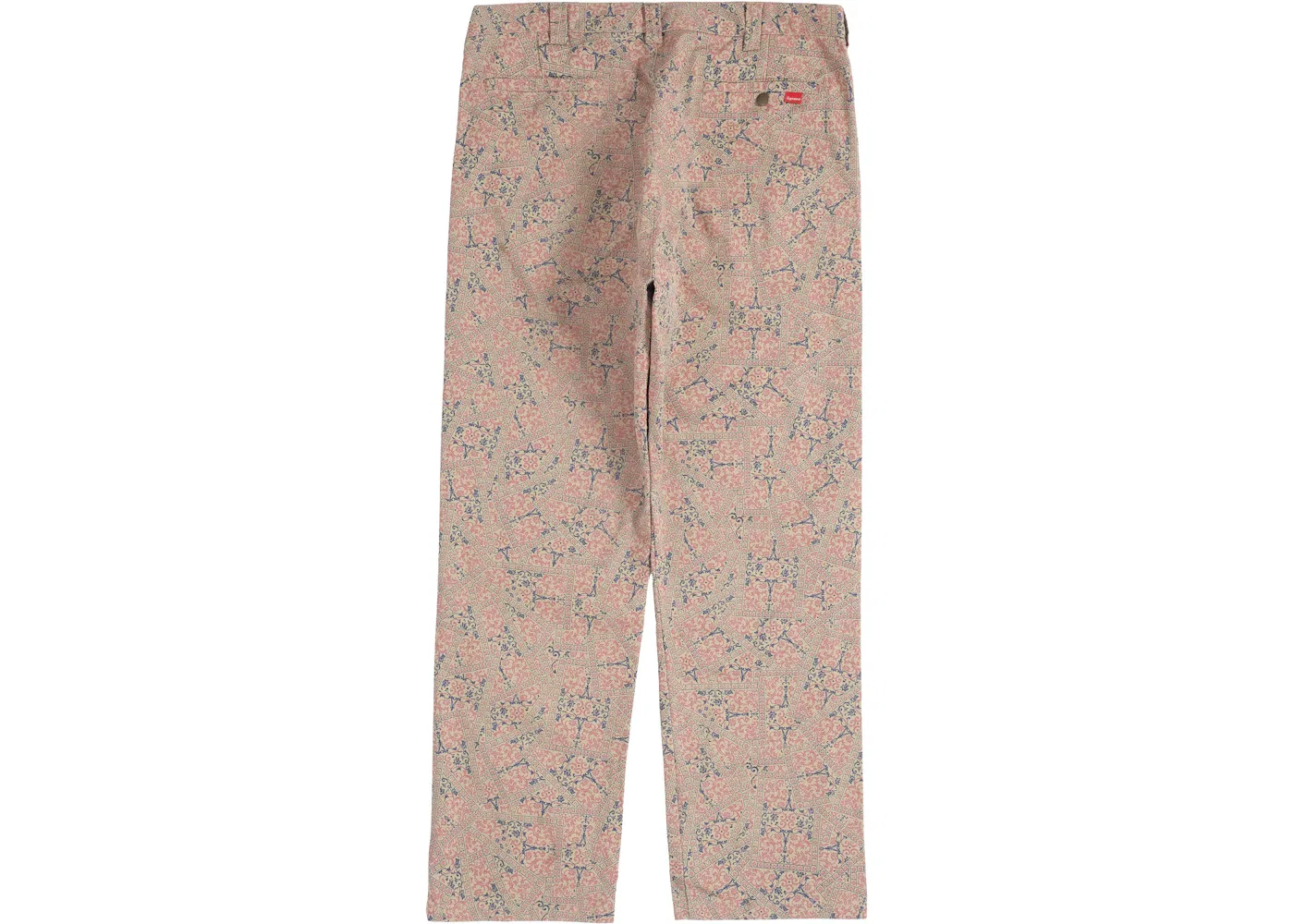 Мужские брюки с принтом Supreme Pant, Khaki Floral Cards — фото 2