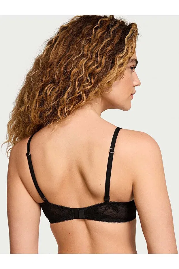 Женский бюстгальтер кружевной Rose lace Victoria'S Secret, Black — фото 3