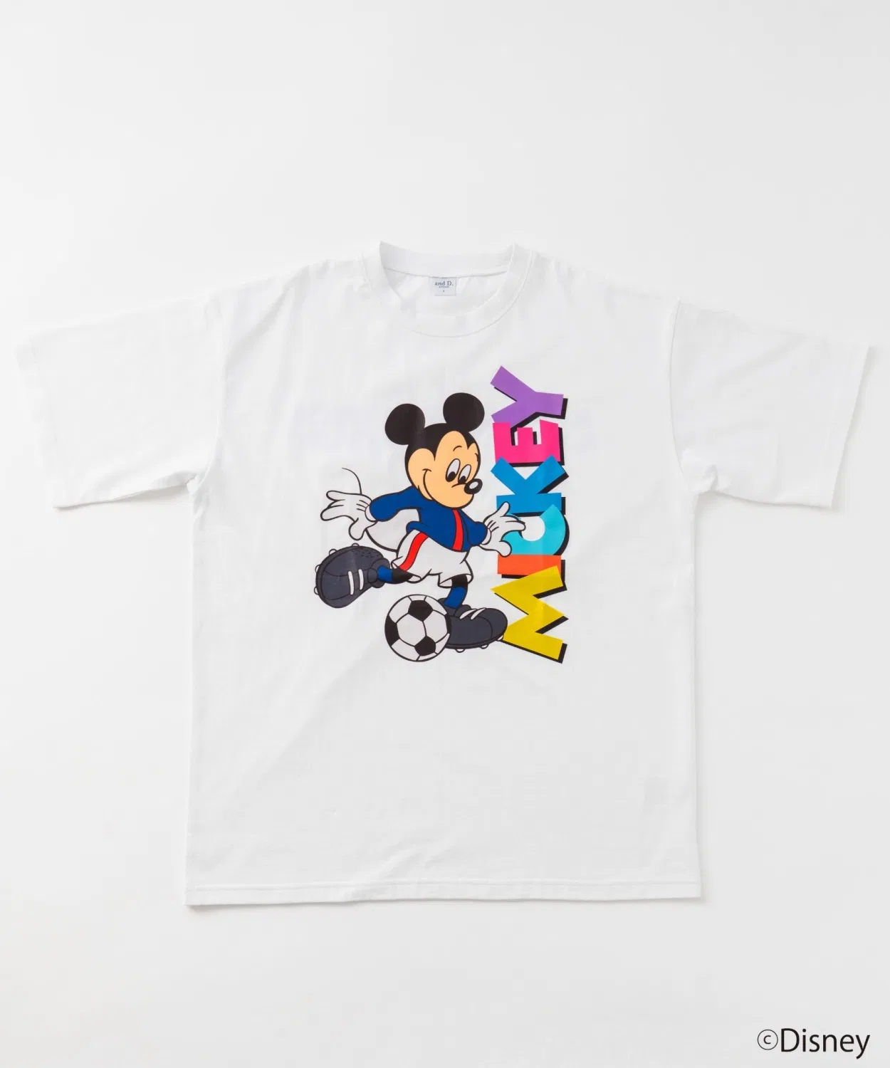 Детская футболка с принтом Soccer Dad Disney and D. petit main, Белая
