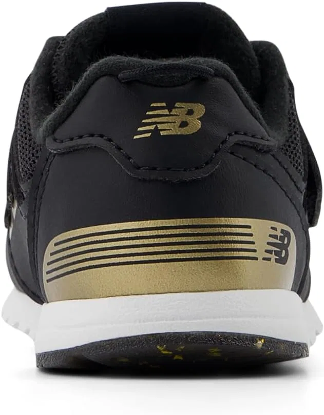 Детские кроссовки для мальчиков с липучками 574 New Balance, Black/Gold — фото 4