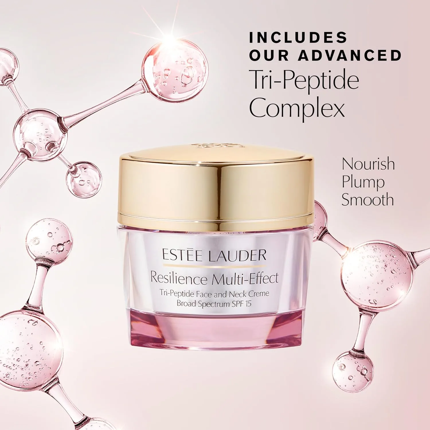 Увлажняющий крем для лица и шеи Estée Lauder Resilience Multi-Effect Tri-Peptide с SPF 15 | Придает объем и обладает антивозрастным эффектом. — фото 3