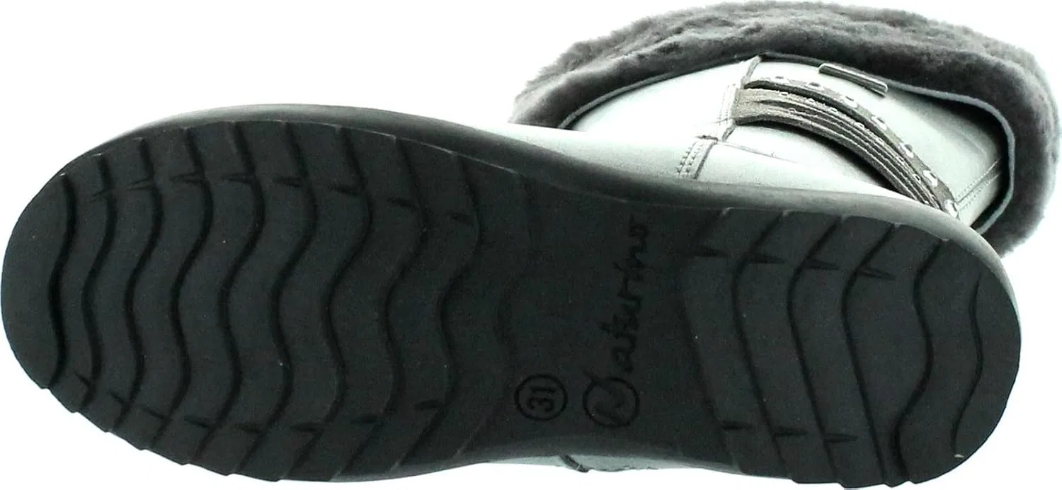 Детские сапоги для девочек водонепроницаемые Azalea Rain Step Naturino, Acciaio — фото 4