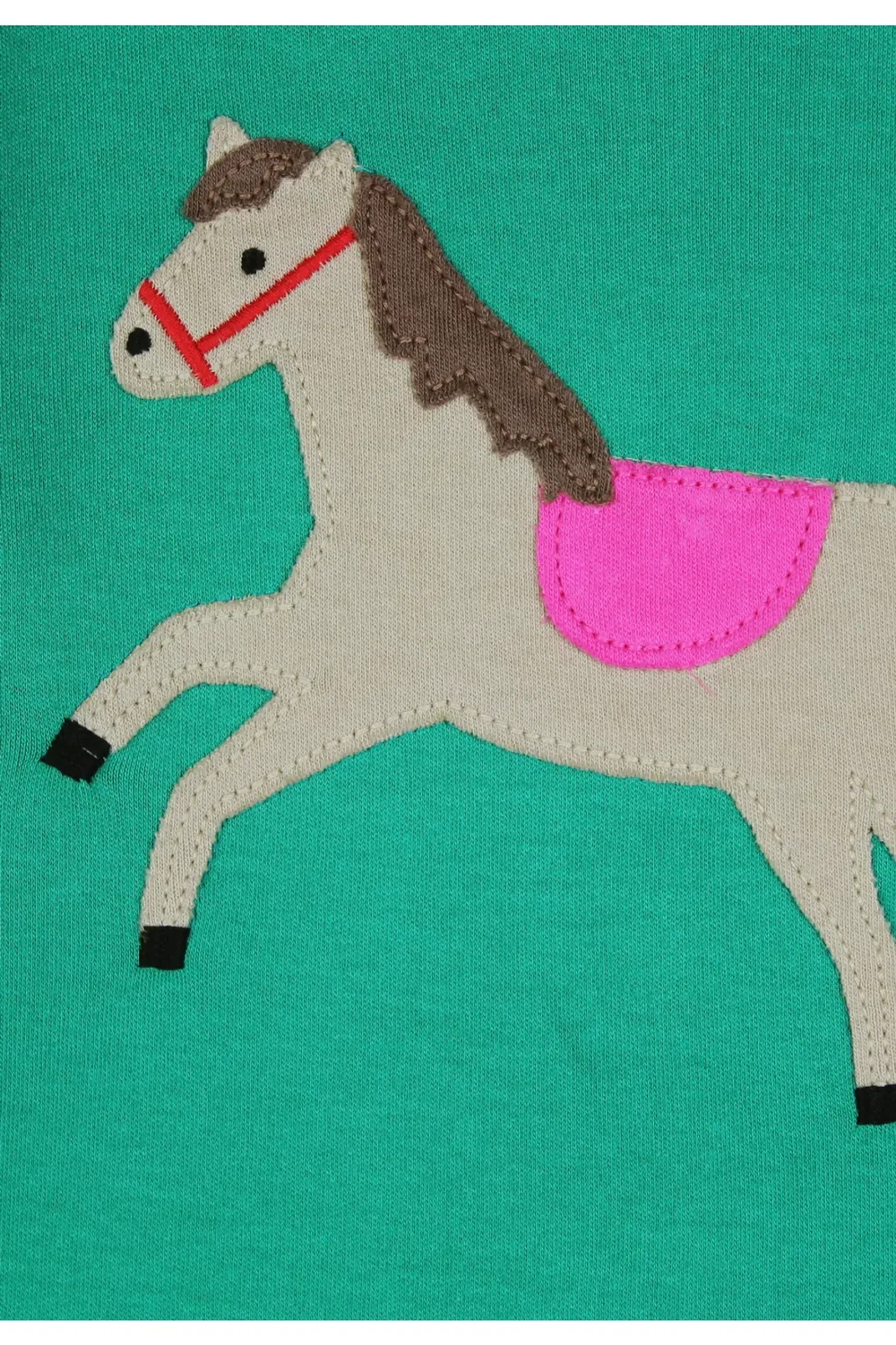 Футболка с длинным рукавом с аппликацией Horse Toby Tiger, Green — фото 2