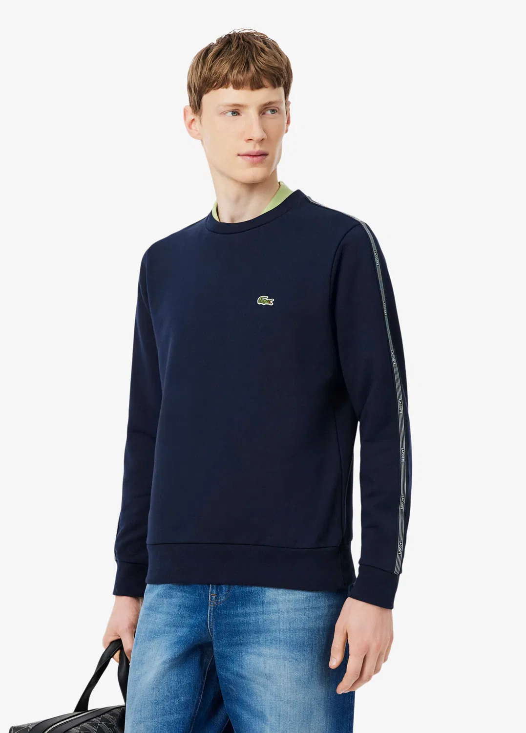 Свитшот с круглым вырезом Classic Fit Lacoste, lacivert — фото 2