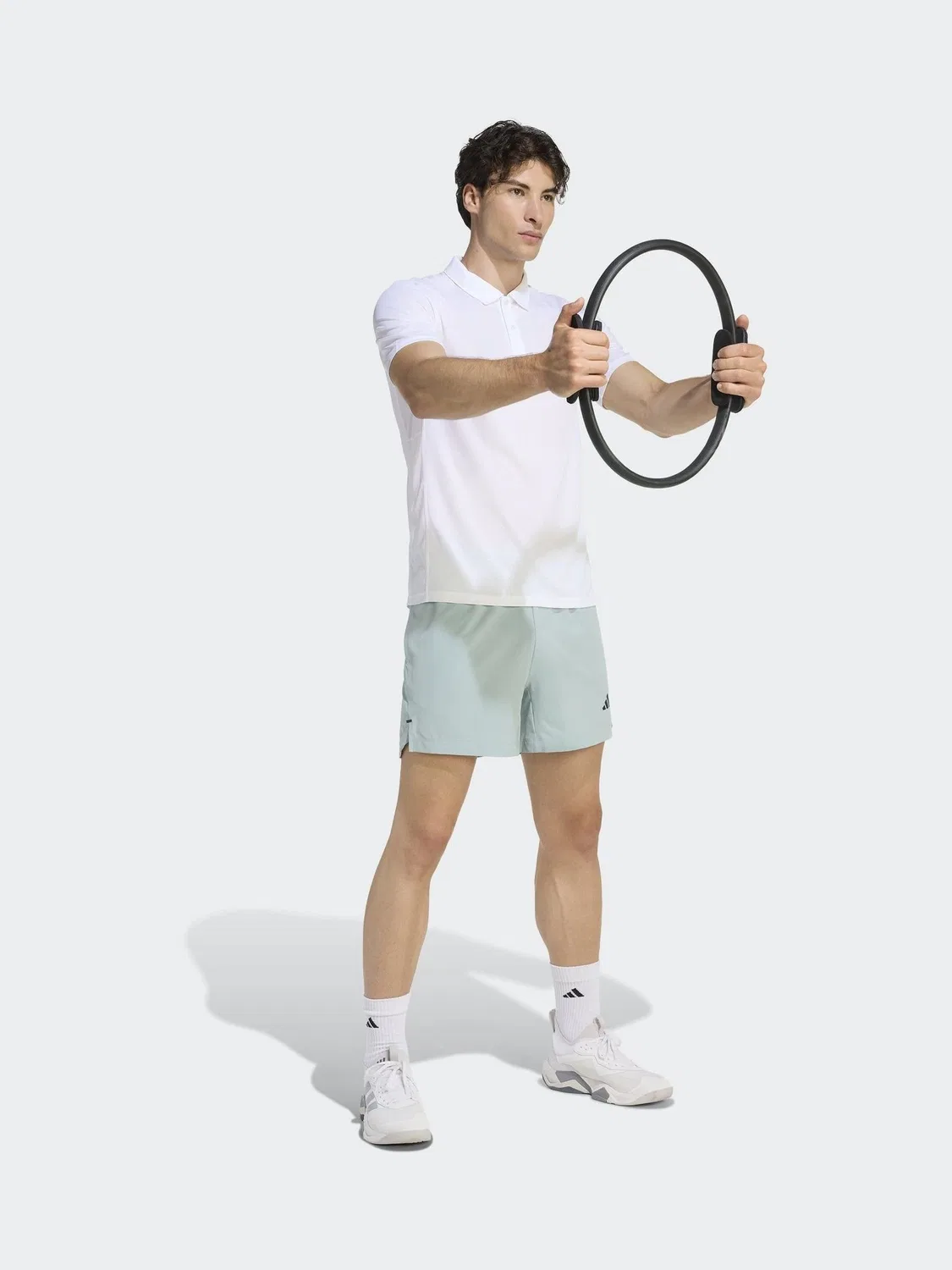 Поло adidas Workout Essentials, белый — фото 3