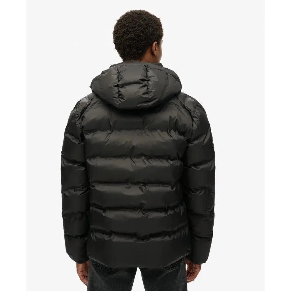 Мужская стеганая куртка City Graphic Superdry, Черный — фото 4