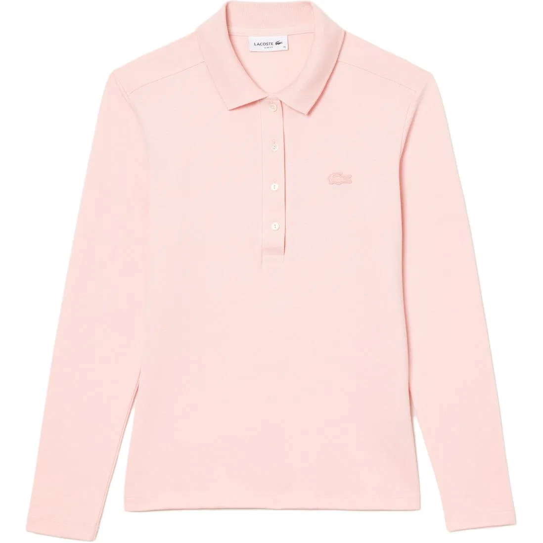 Женское поло хлопковое с коротким рукавом LACOSTE, Pink