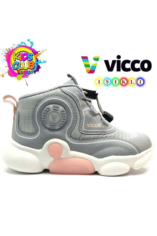 Детские ботинки для девочек с ортопедической подошвой Vento Vicco, Gray