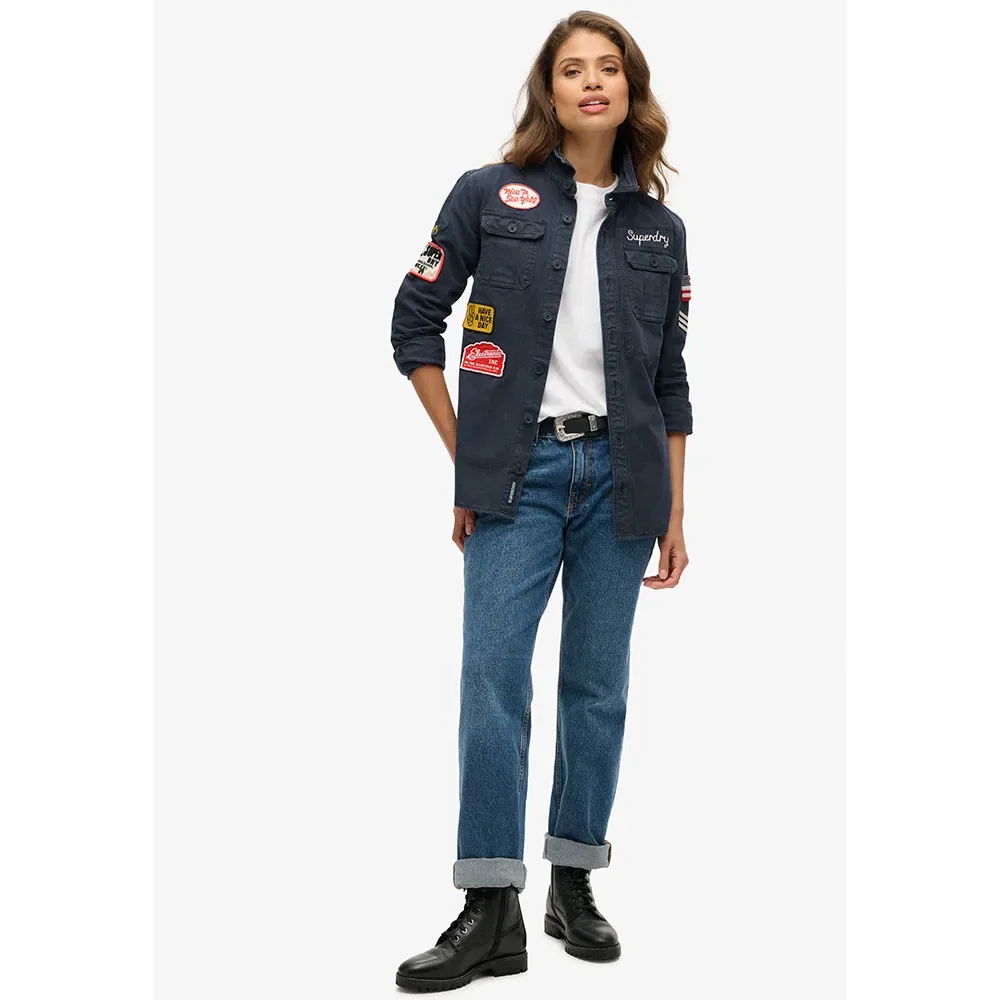 Футболка с длинным рукавом Scou Superdry, синий — фото 4