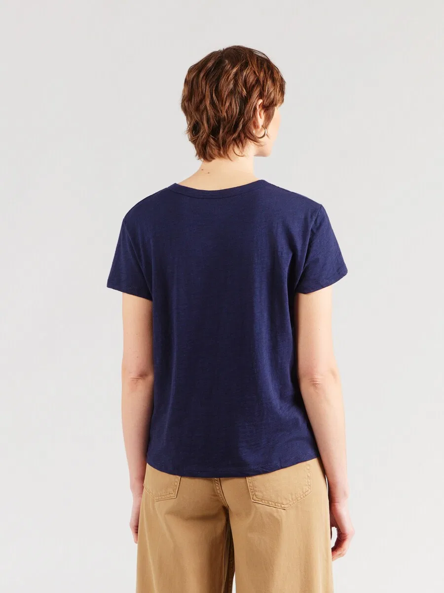 Футболка GAP FOREVERSOFT темно-синего цвета — фото 4