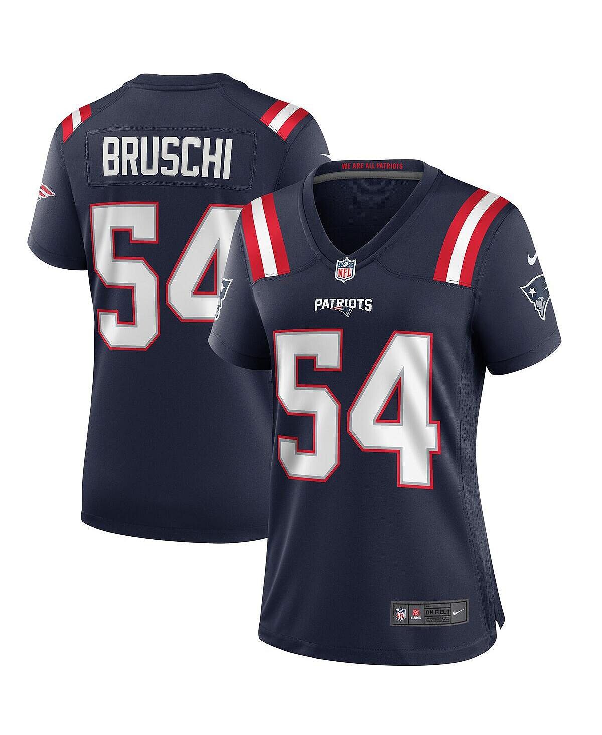 

Женская футболка tedy bruschi navy new england patriots game для пенсионеров Nike, синий