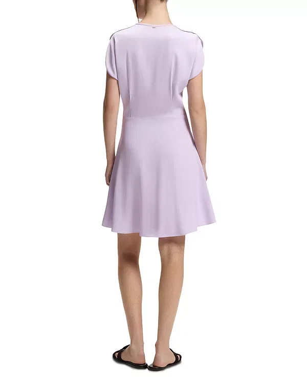 Женское платье со скрещенным передом Devari crisscross front dress Boss, Open Prple — фото 2
