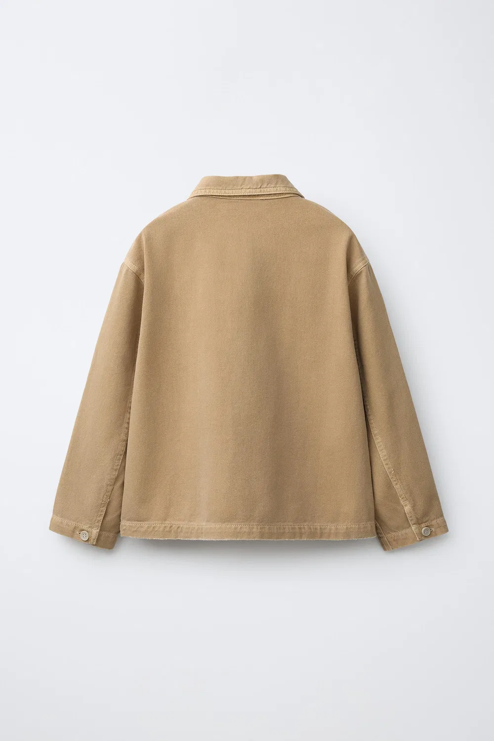 Рубашка на пуговицах ZARA, Beige — фото 2