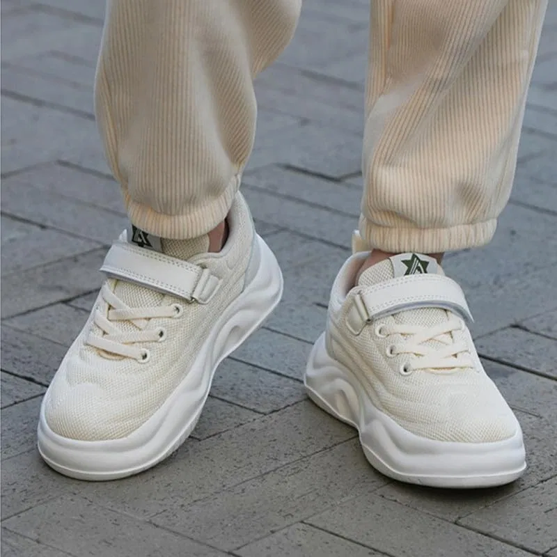 Детские кроссовки для мальчиков с сетчатым верхом, Beige — фото 3