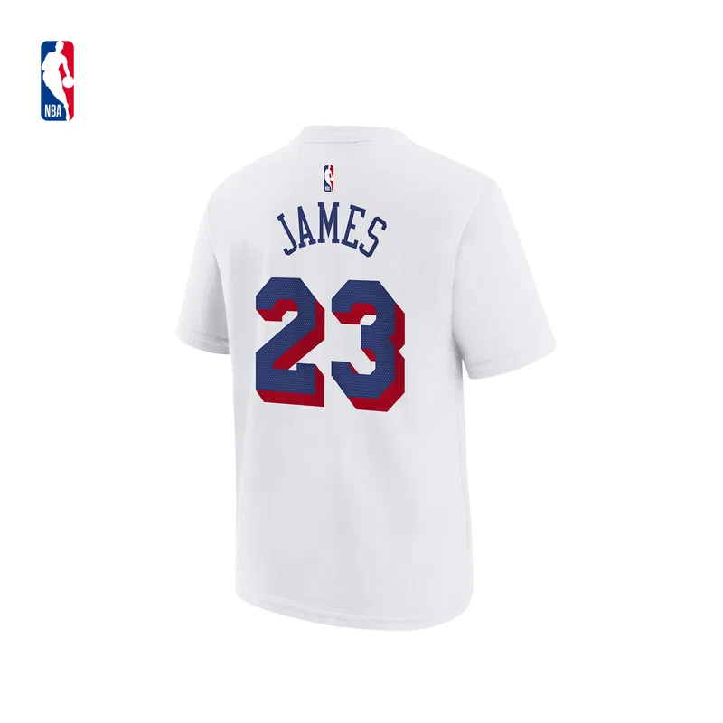 Детская футболка с круглым вырезом Philadelphia 76ers (LeBron James) Nike, Philadelphia 76ers (LeBron James) — фото 3