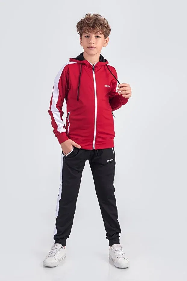 Детский спортивный костюм с капюшоном Pina Kids, Red