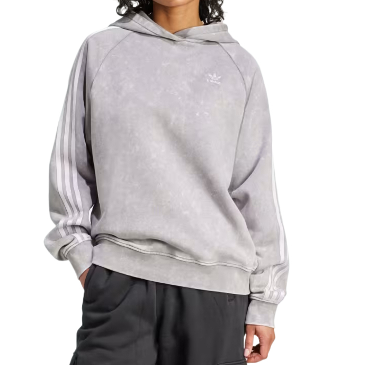 Поношенный свитшот Women's Adidas Originals, серый three — фото 3