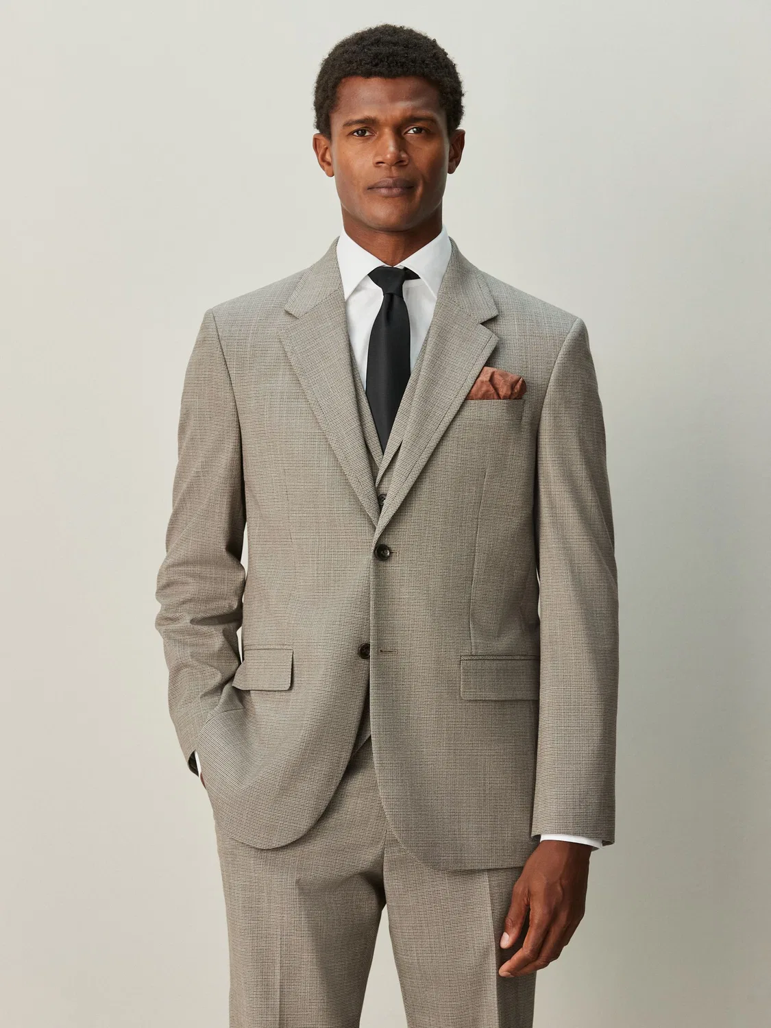 Пиджак Neutral Regular Fit Next, нейтральный