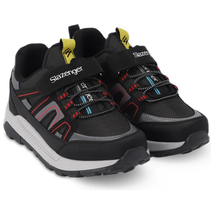 Детские кроссовки на липучках KROSS KTN Slazenger, Черно-белый — фото 2